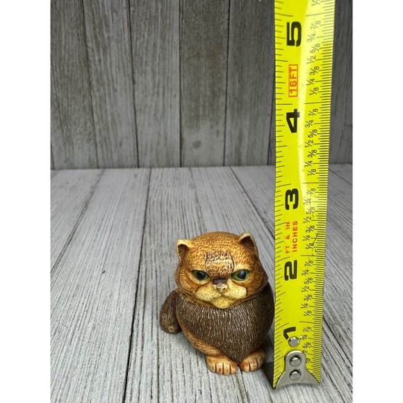 Vtg Harmony Kingdom Pot Bellys "Spanky" Cat Figurine Lil' Mousers 2" Long Gift - Picture 8 of 11